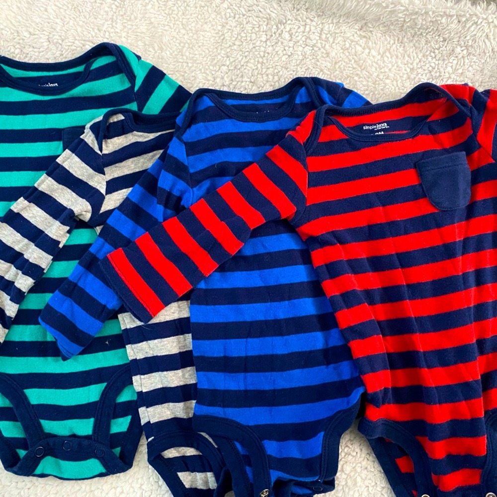SimpleJoys by Carters, stripe onsie set
